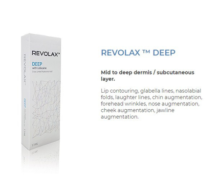 1,1 Ml Revolax met FIJN DIEP sub-q Injecteerbaar Huid Duidelijk de Vullerce van Lido