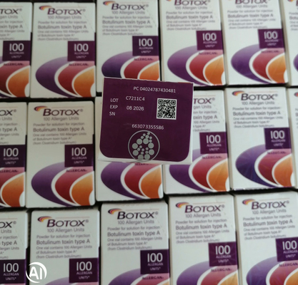100 Eenheden Allergan Voor Gezichtslift Injectie Anti Age Dunne Masseter Spier Verwijder Rimpels