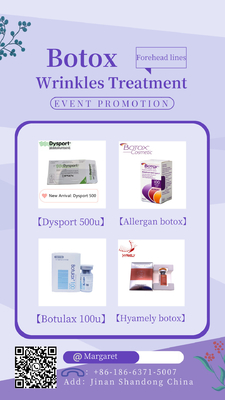 Allergan 100 Ui Botulinum Toxin Botulax voor rimpels Dysport 500 Ui