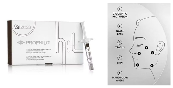 Natuurlijke lift 5-punts liftnaald Profhilo Injecteerbare dermale filler