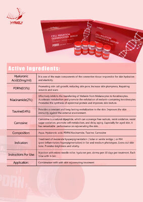 Witte PDRN serums 3 Ml 5 Vial box regeneratieve huidverzorgingsoplossing die de collageensynthese en huidgenezing ondersteunt