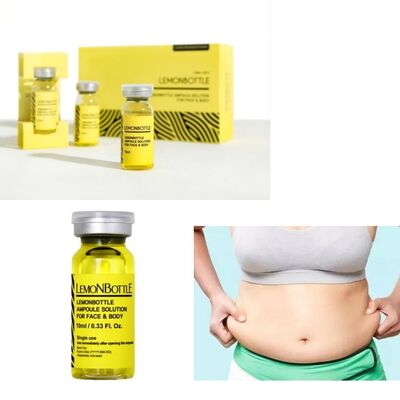 Lemon fles vetoplosmiddel dat gewichtsverlies bevordert Lipolytische oplossing