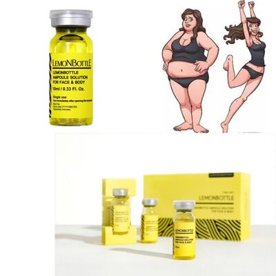 Lemon fles vetoplosmiddel dat gewichtsverlies bevordert Lipolytische oplossing