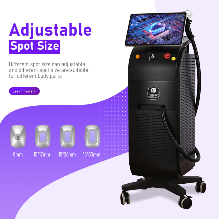 Geavanceerde laserhaarverwijder voor alle huidtypes Meertalige interface 755 808 940 1064nm golflengte