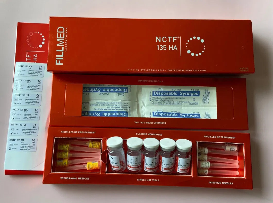 Gevulde Nctf 135ha Mesotherapie Injecteerbare huidversterker voor veroudering Energizer Filorga Anti-aging Verwijder rimpels