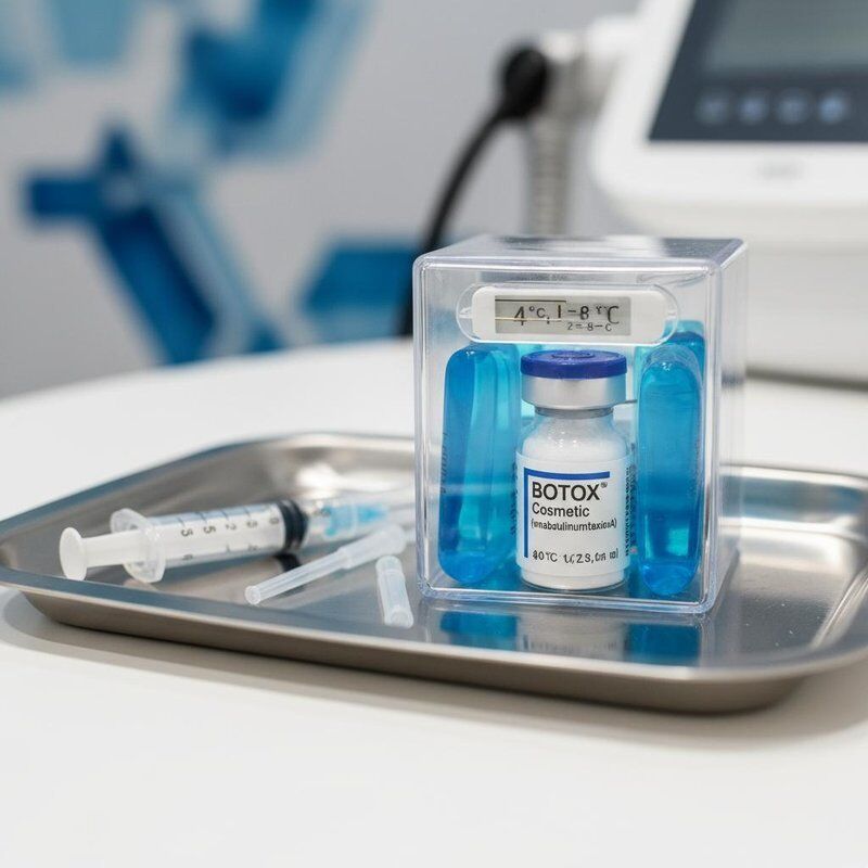 Allergan Botox in poedervorm, bewaard bij 2-8°C, injecteerbare optie voor medische spa's en esthetische beoefenaars die consistente resultaten vereisen