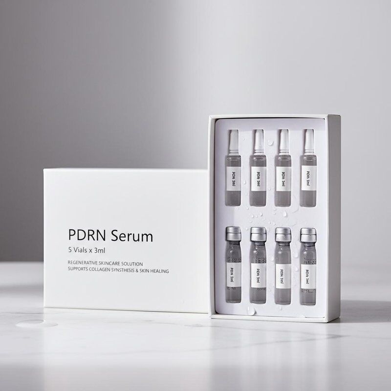 Witte PDRN serums 3 Ml 5 Vial box regeneratieve huidverzorgingsoplossing die de collageensynthese en huidgenezing ondersteunt