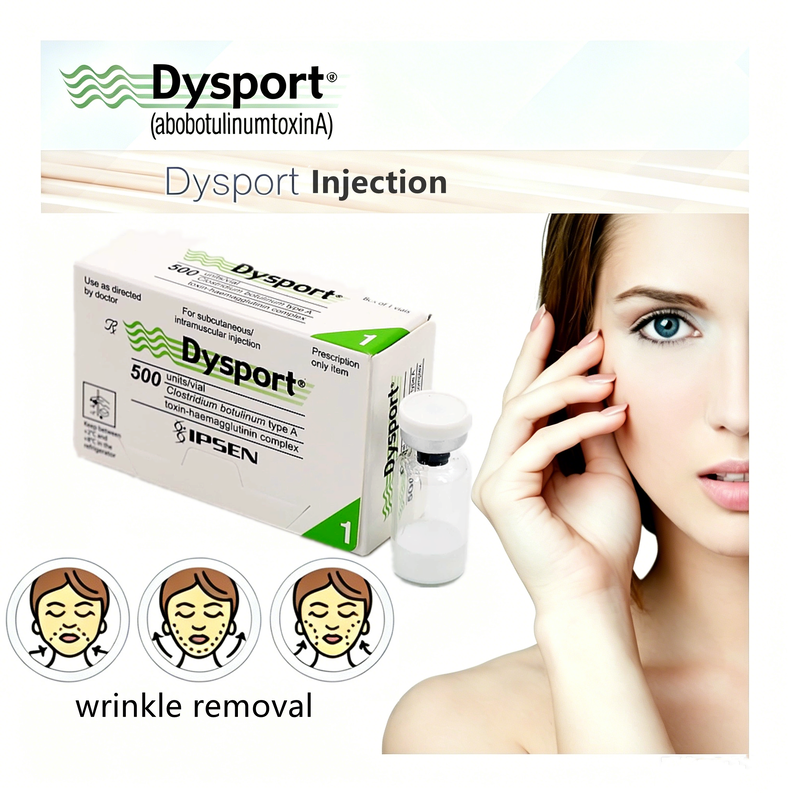 Medische kwaliteit Dysport Injectie Betrouwbare esthetische behandeling voor gezichtscontouren en rimpelverwijdering Botulinum Toxin 500 Eenheid