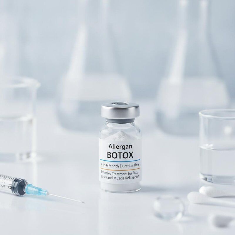 4 tot 6 maanden durende Allergan Botox wit poeder effectieve behandeling voor gezichtslijnen en spierontspanning in de medische sector