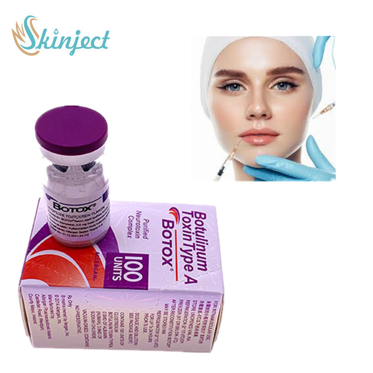 Typt de Allergan100u botulinum toxine een Injectie van de  Huidvuller