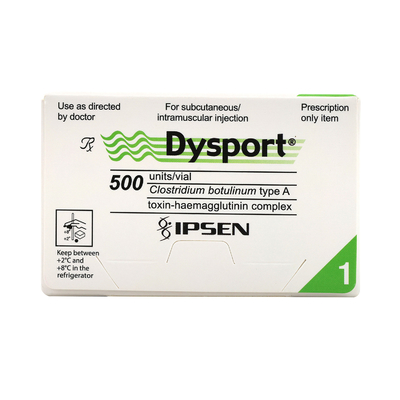 Bestel Botox Dysport 500iu om fronslijnen te verminderen.