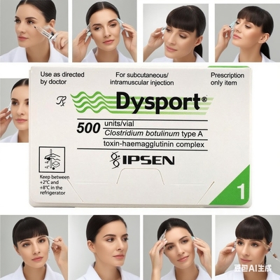 Bestel Dysport 500 eenheden Botulinum Toxin om gezichtsrimpels te verwijderen.